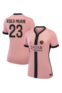 Paris Saint-Germain Randal Kolo Muani #23 Fotballdrakt Tredje Klær Dame 2024-25 Korte ermer